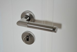 nickel door handle