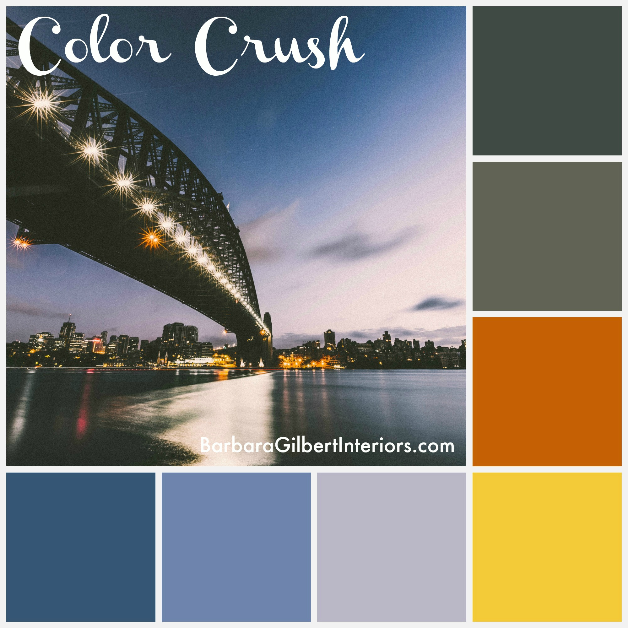 Color Crush: Urban Color Palette | Barbara Gilbert Interiors