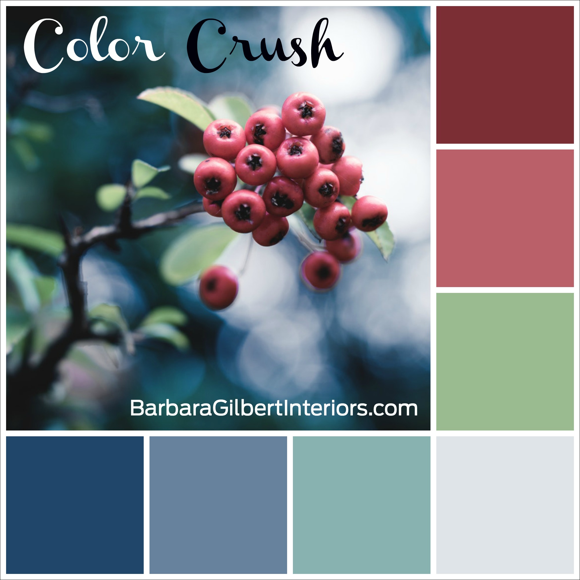 Color Crush: Winter Berries | Interior Design Dallas | Barbara Gilbert Interiors