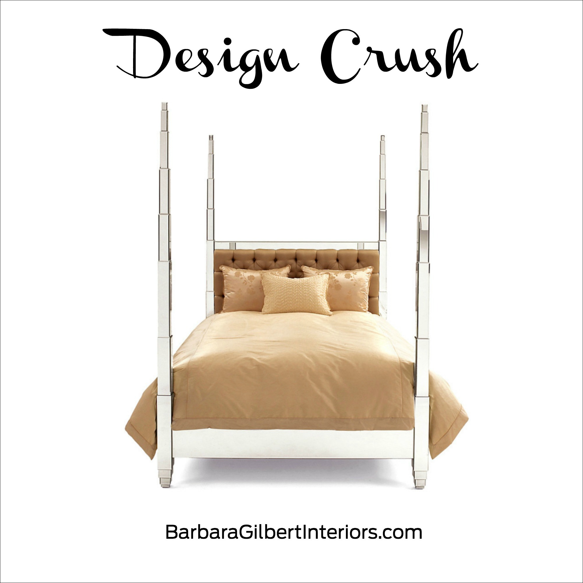 Design Crush: Luxe Four Poster Bed | Interior Design Dallas | Barbara Gilbert Interiors
