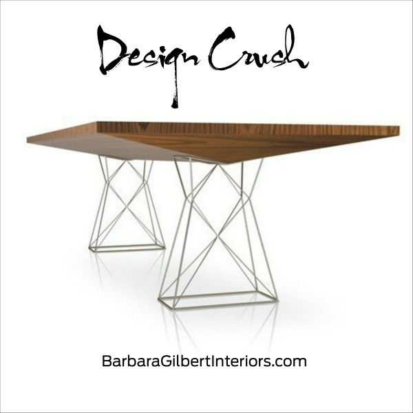 Design Crush: Sleek, Modern Dining Table | Interior Design Dallas | Barbara Gilbert Interiors