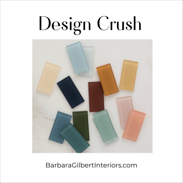 Design Crush: Colorful Glass Tile | Interior Design Dallas | Barbara Gilbert Interiors