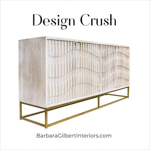 Design Crush: Marvelous, Modern Console | Interior Design Dallas | Barbara Gilbert Interiors