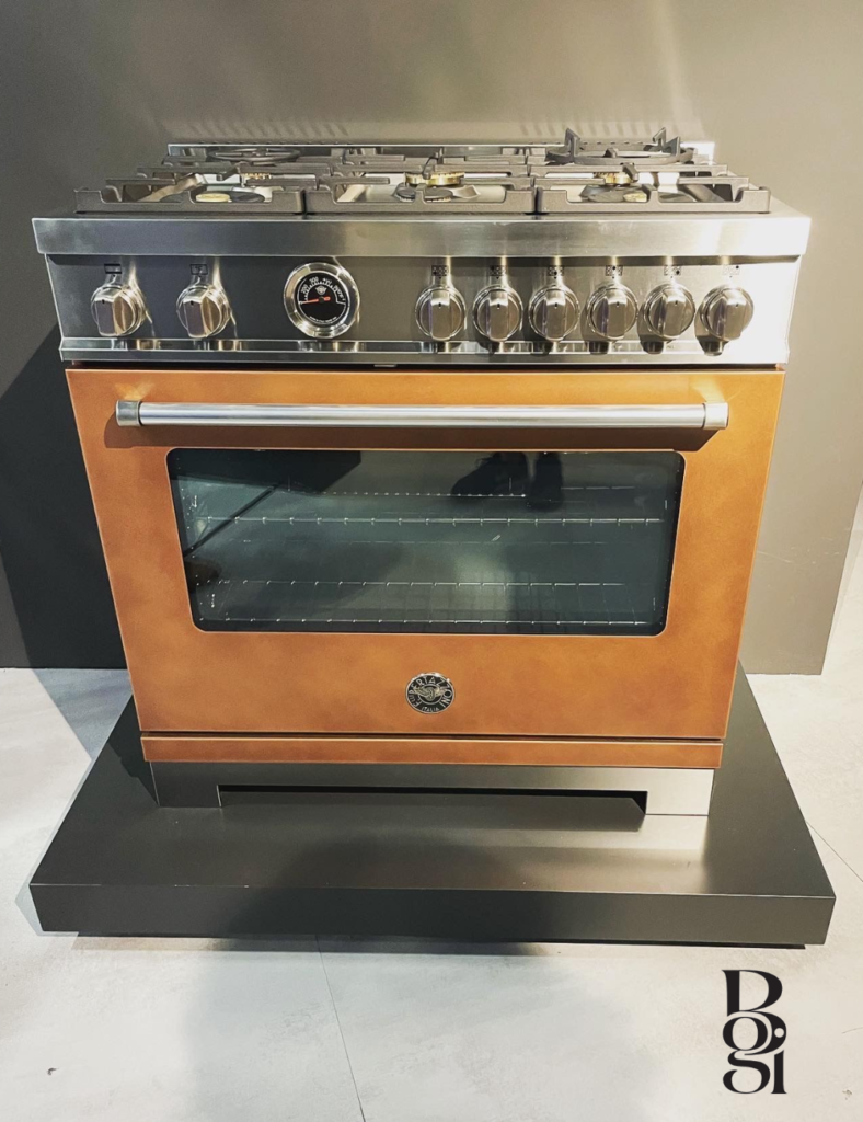 a smart oven/stove during the Kitchen and Bath Industry Show 